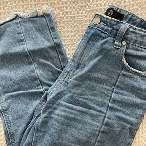 Misguided Straight Leg Distressed Jean